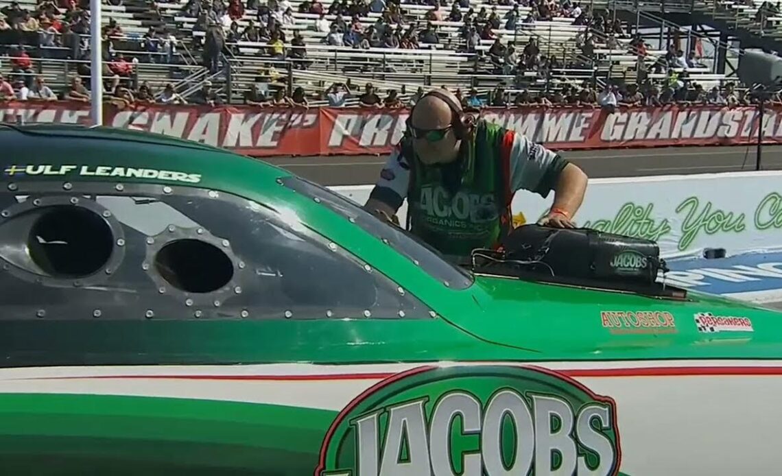 Ulf Leanders, Hunter Jones, Top Alcohol Funny Car, Eliminations Rnd 1, Lucas Oil Winter Nationals, I