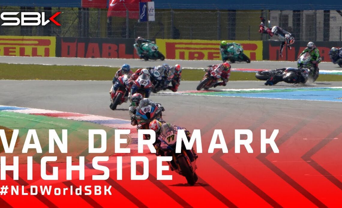 Van der Mark suffers huge high side at Assen