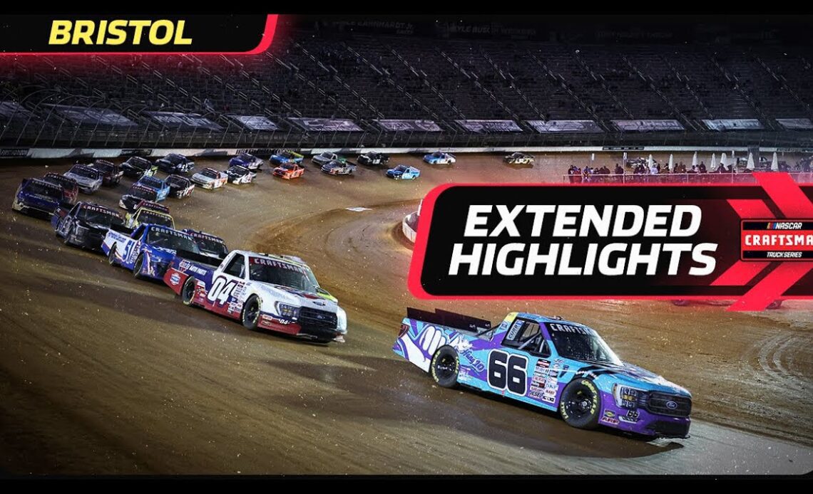 Weather Guard Truck Race on Dirt at Bristol Motor Speedway | Truck Series Extended Highlights