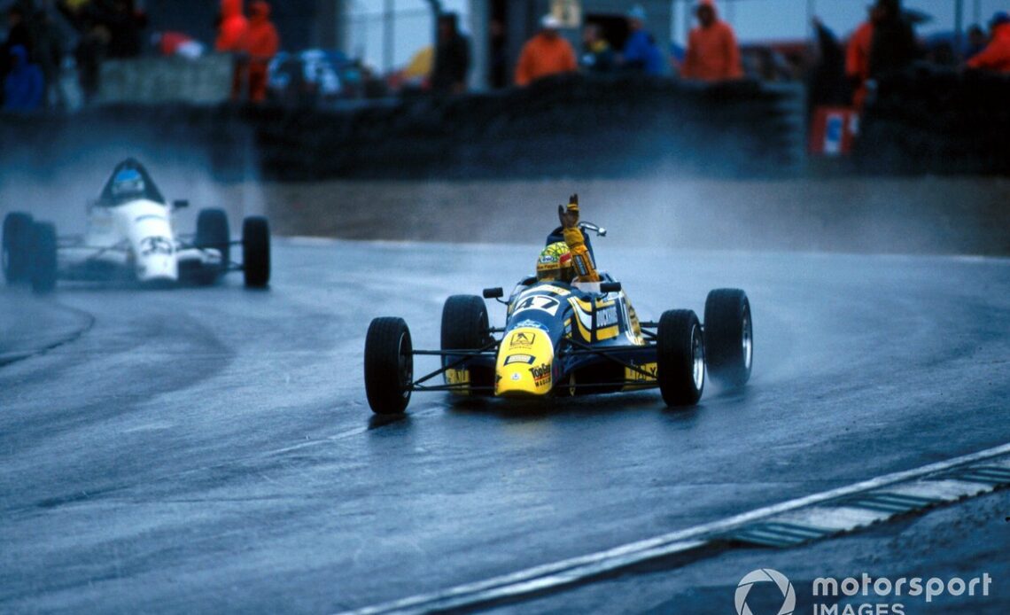 Webber grabbed attention winning the Formula Ford Festival at Brands Hatch in 1996