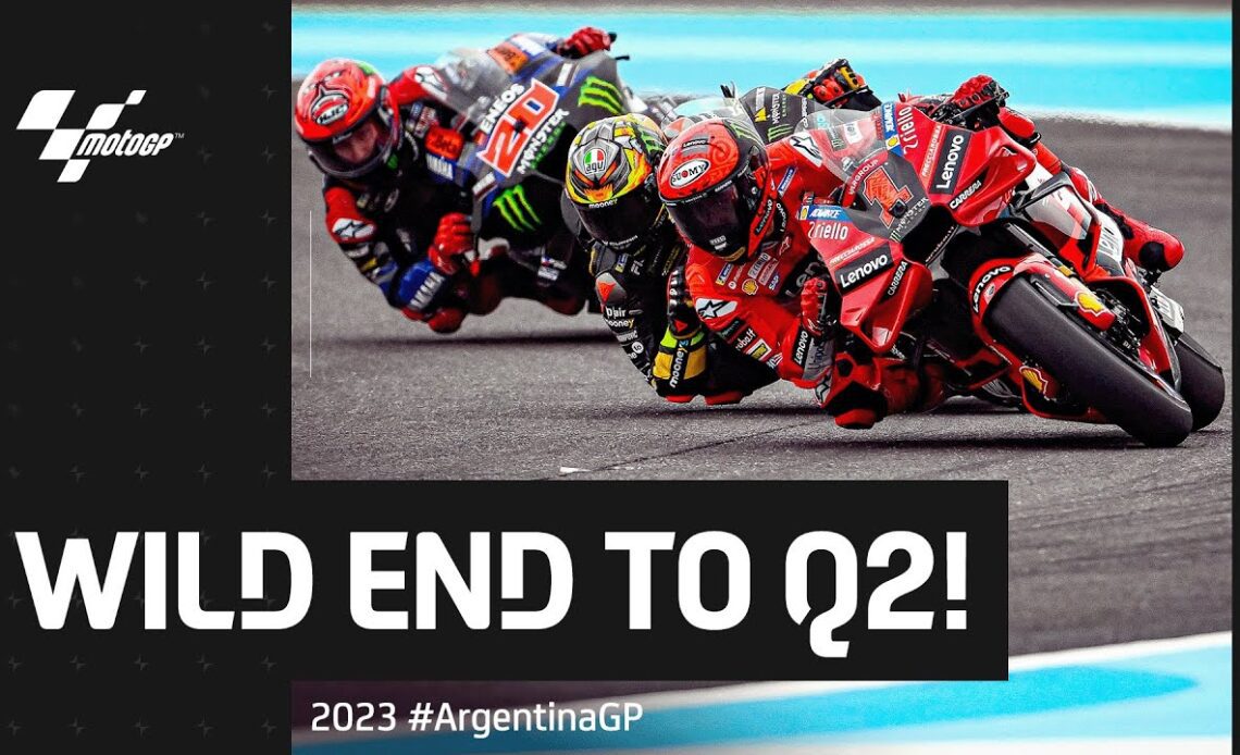 Wild end to #MotoGP Q2! 😱 | Last 5 minutes - 2023 #ArgentinaGP