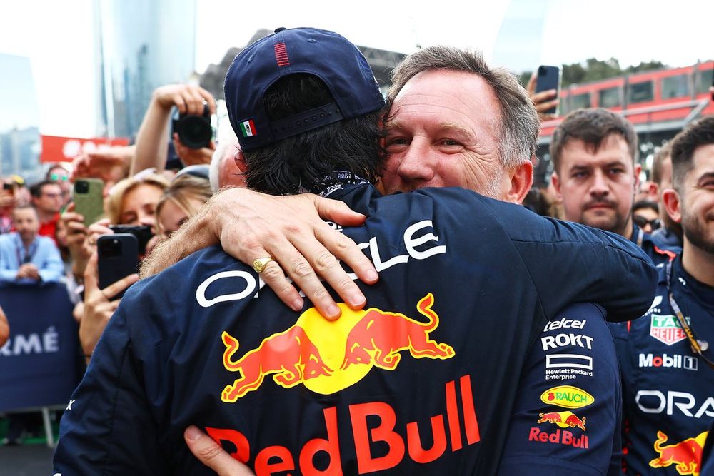 Sergio Perez, Red Bull Racing, Christian Horner, Team Principal, Red Bull Racing