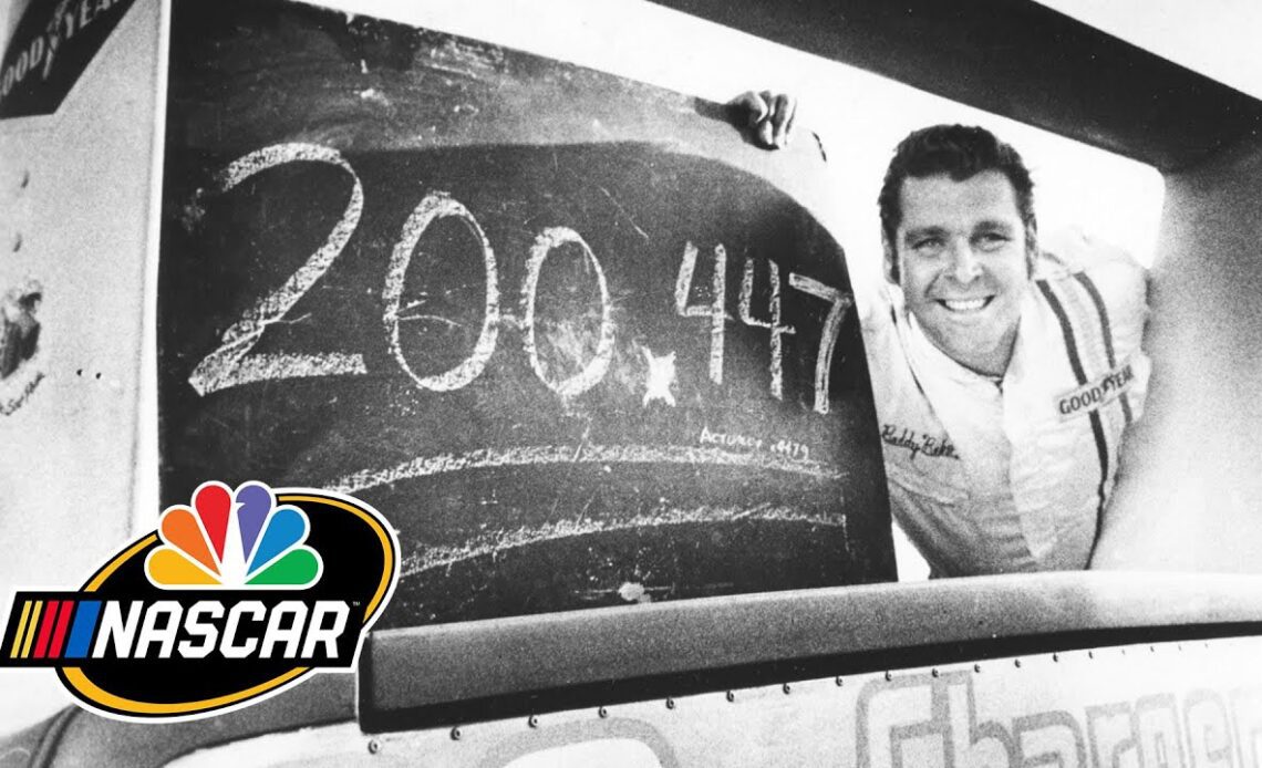 Buddy Baker breaks 200 mph speed barrier | NASCAR 75th Anniversary Moments | Motorsports on NBC