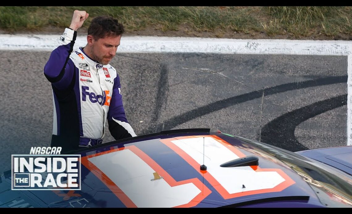 Denny Hamlin overcomes pit-road mistake for the win | NASCAR Inside the Race