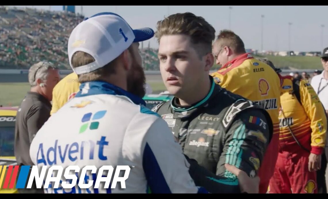 Exclusive audio: Hear what Noah Gragson said to Ross Chastain before their incident in Kansas