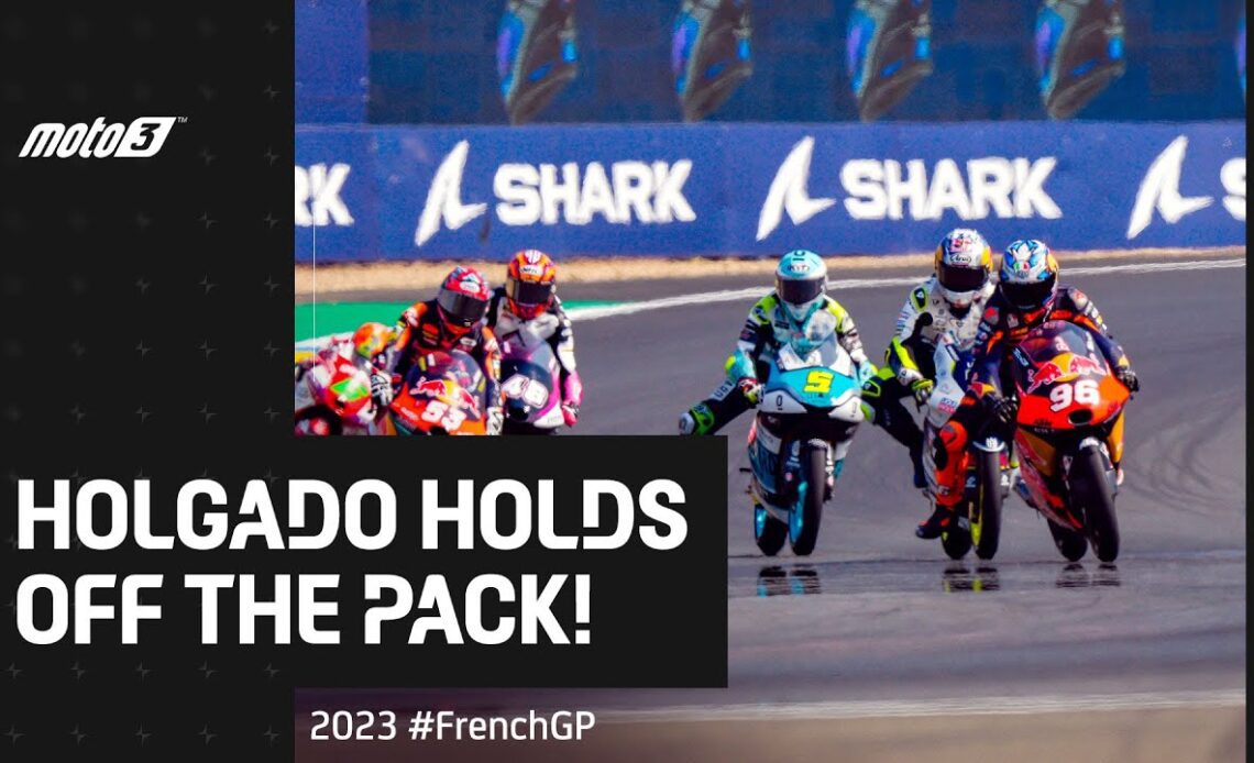 Frantic final lap in Moto3™ ⚡️ | 2023 #FrenchGP 🇫🇷