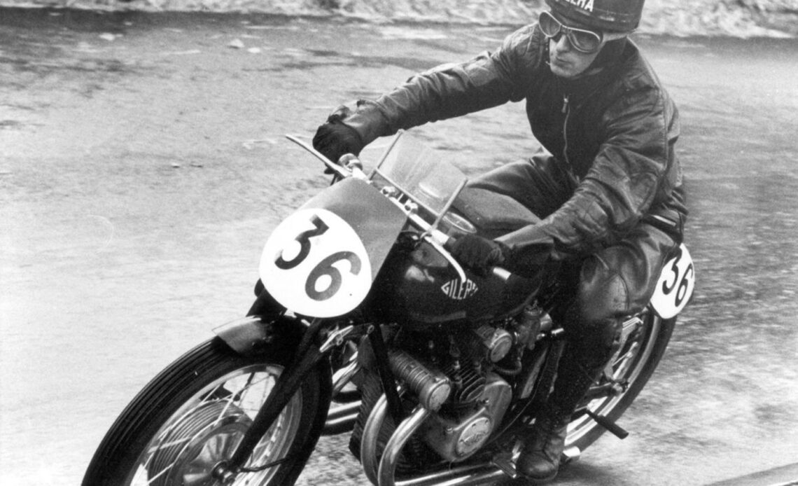 Grand prix racing began in 1949 at the TT. From the off, it produced heroes, like Umberto Masetti - pictured here on a Gilera in 1950