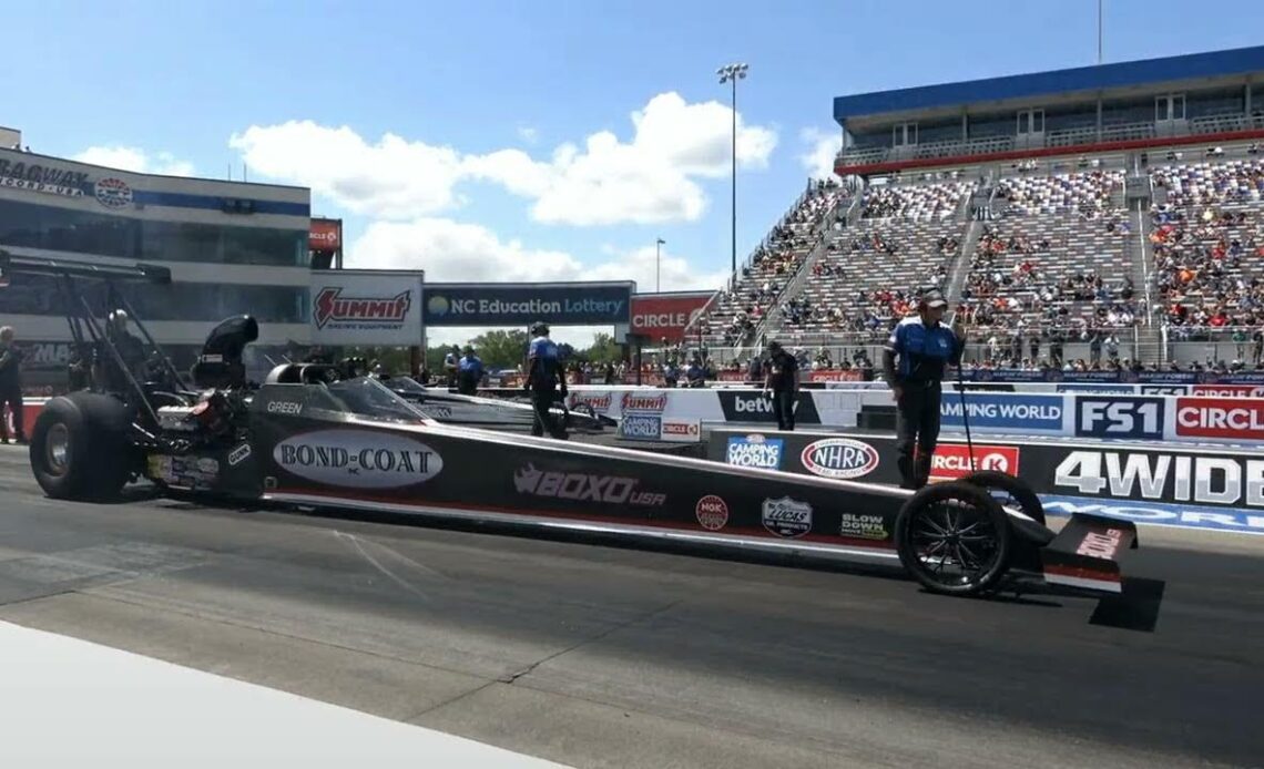 Hunter Green, Tom Fox Jr , Top Alcohol Dragster, Qualifying Rnd 1, Circle K Four Wide Nationals, ZMA