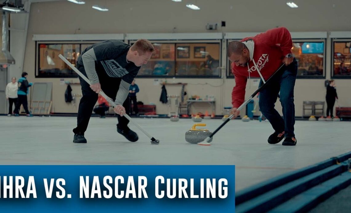 NHRA takes on NASCAR in curling match