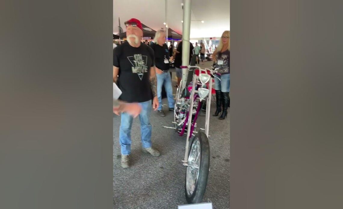 Paul Sr. Judges Choppers at the Orange County Choppers Bike Show