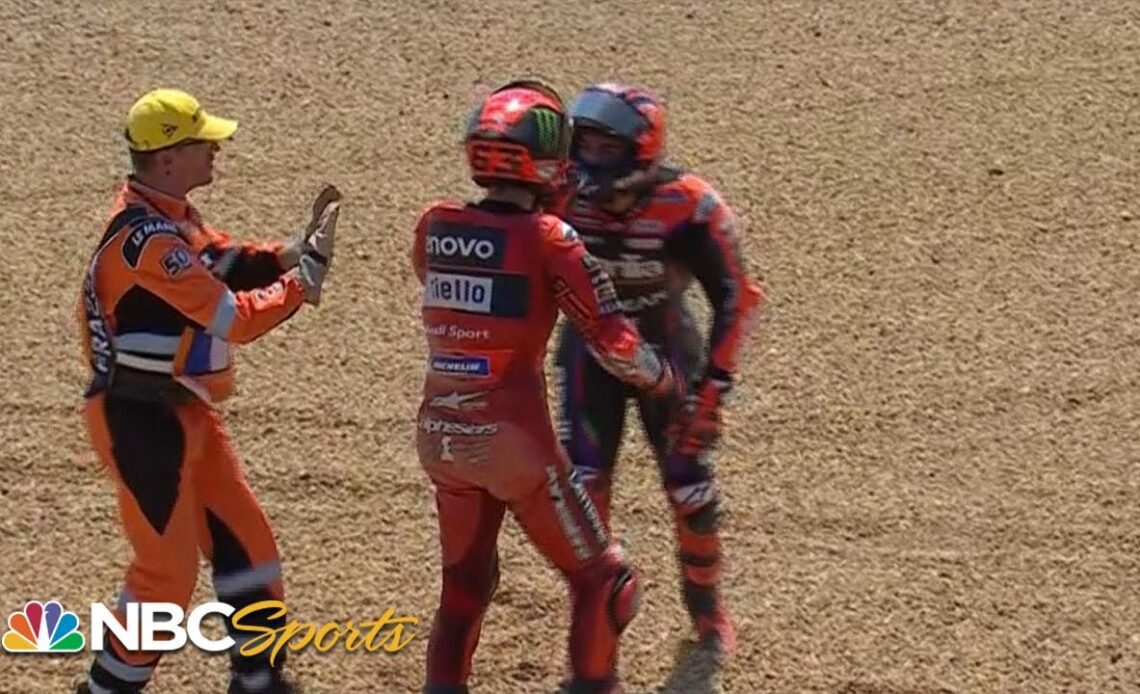 Pecco Bagnaia and Maverick Vinales discuss crash, altercation at French GP | Motorsports on NBC