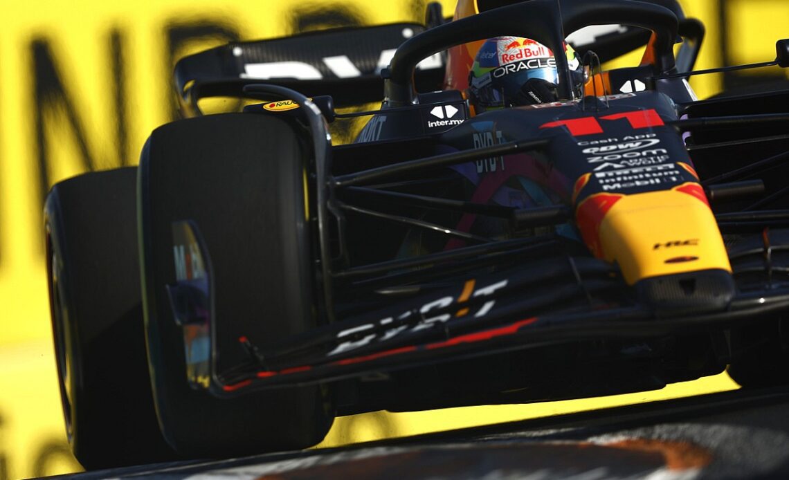 Sergio Perez takes Miami GP pole