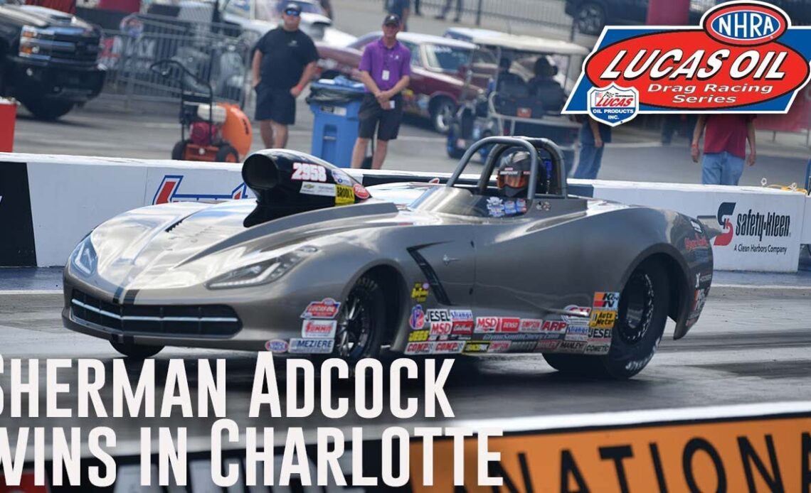 Sherman Adcock wins Super Gas at Circle K NHRA Four-Wide Nationals