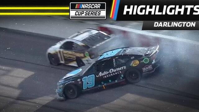 Truex Jr. spins after contact with Chastain at end of Stage 2