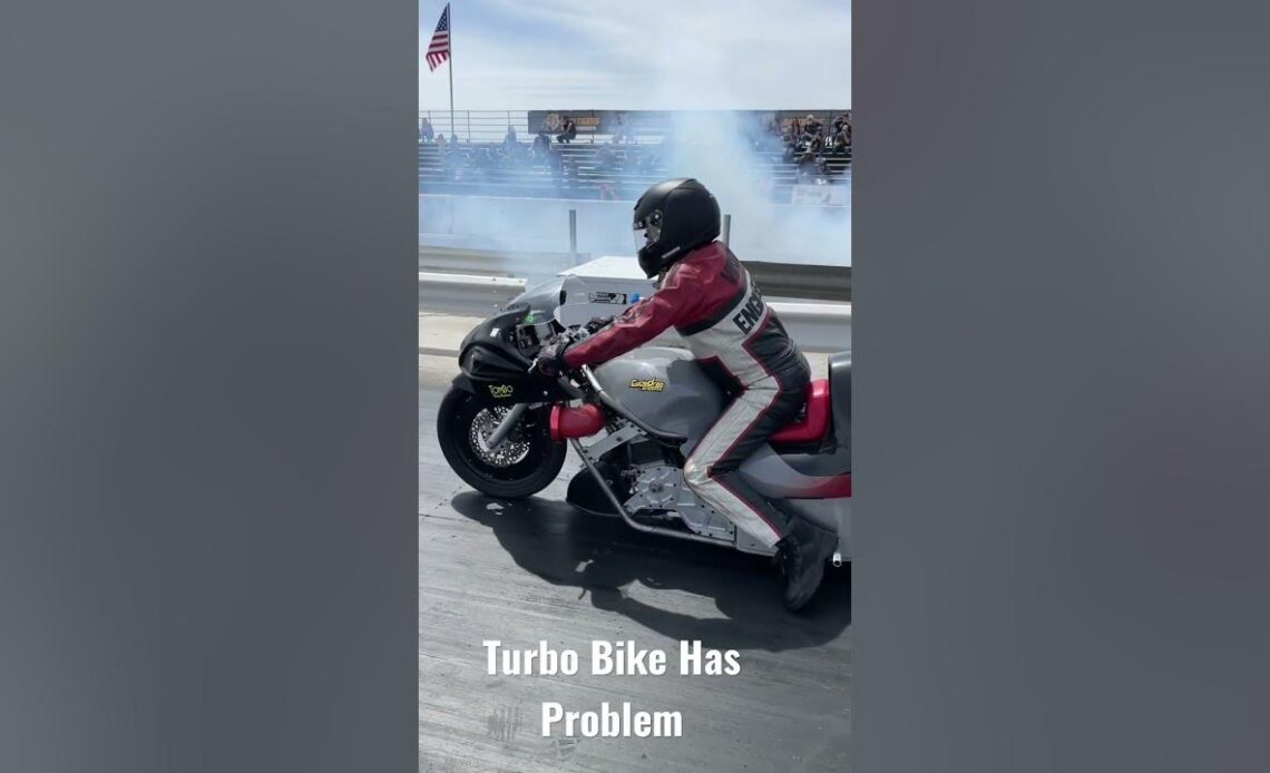 Turbo Drag Bike Encounters Major Problem