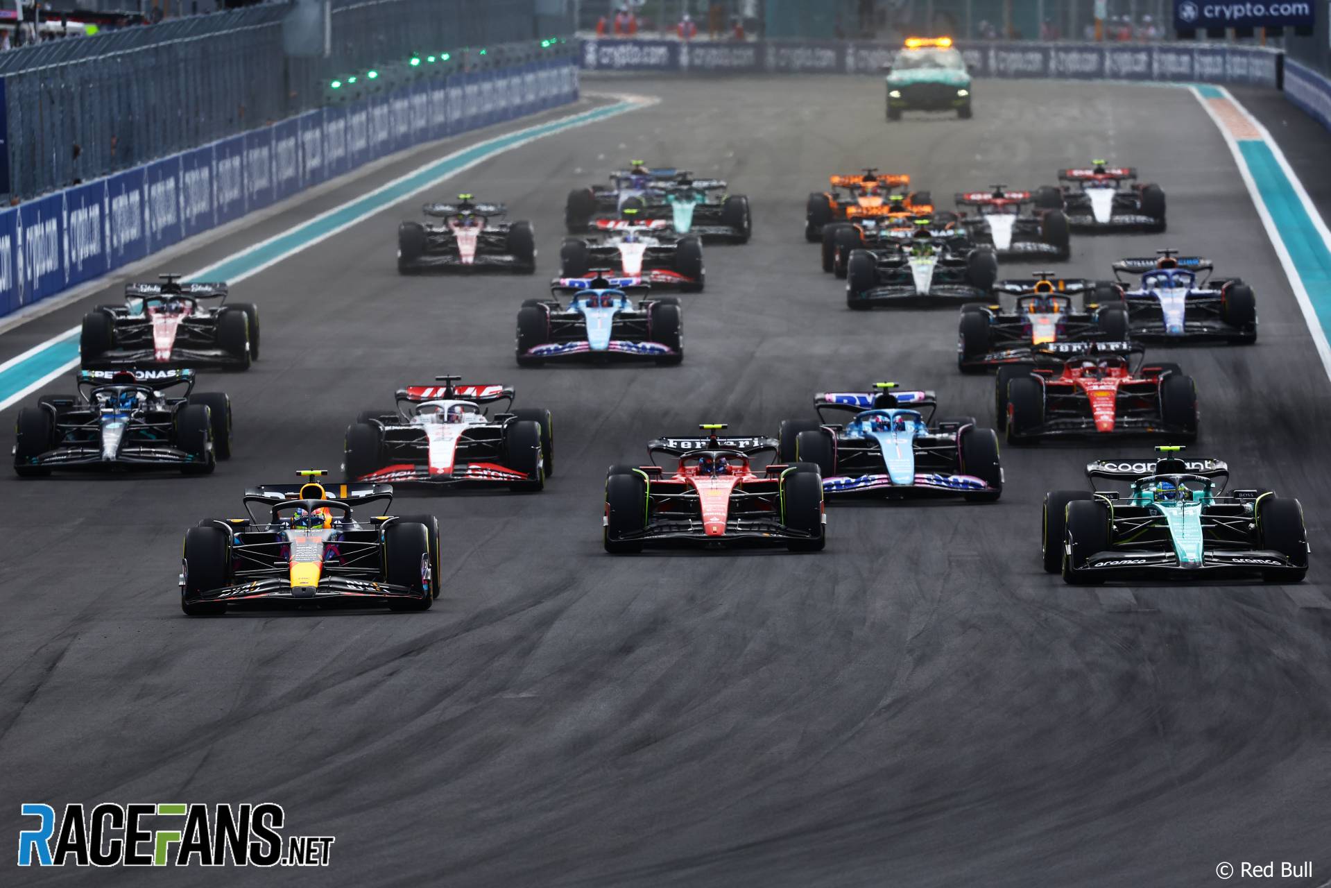 Race start, Miami International Autodrome, 2023