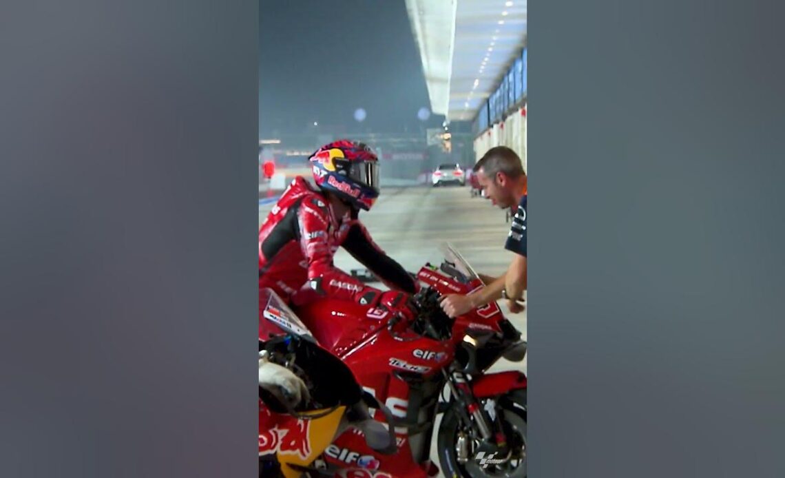 Augusto almost high-sides into the wrong pit box! | 2023 #QatarGP
