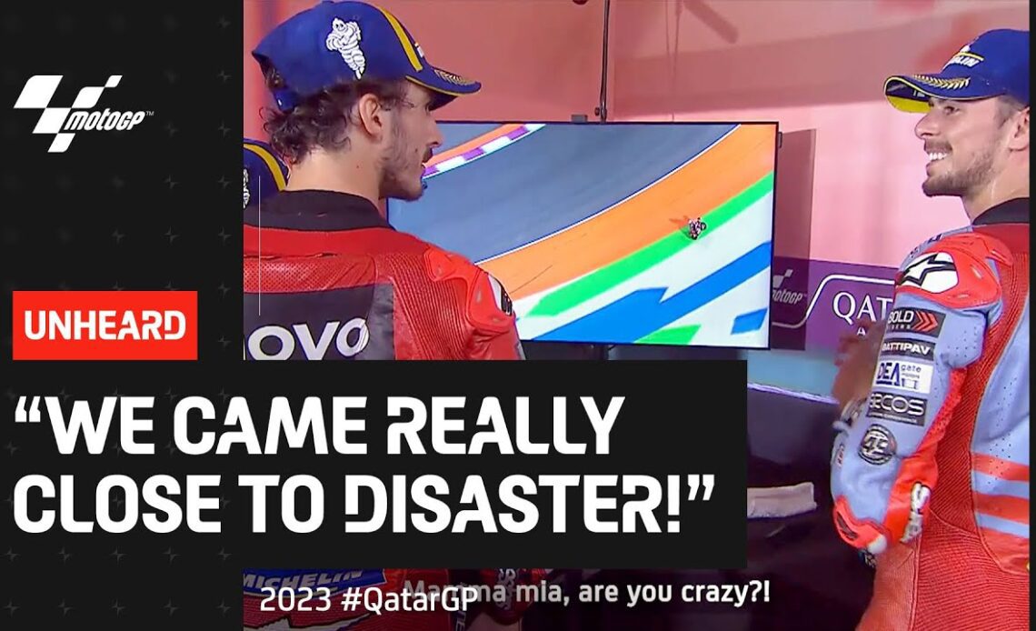 Diggia, Pecco and Marini's post-race chat! 🎙️ | 2023 #QatarGP