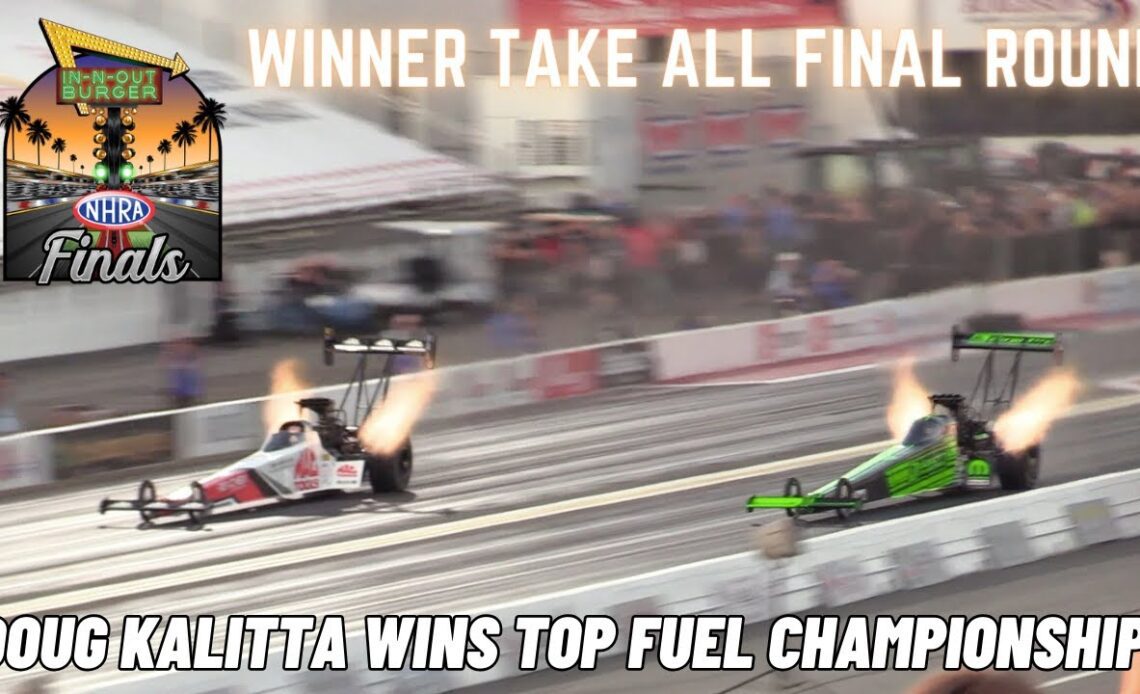 Doug Kalitta Wins 2023 NHRA Top Fuel World Championship | 2023 IN-N-OUT Burger NHRA World Finals