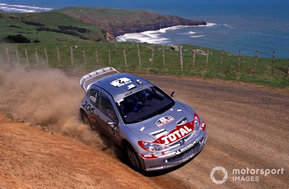 Rally winner and 2002 World Rally Champion Marcus Gronholm (FIN) / Timo Rautiainen (FIN) Peugeot 206 WRC