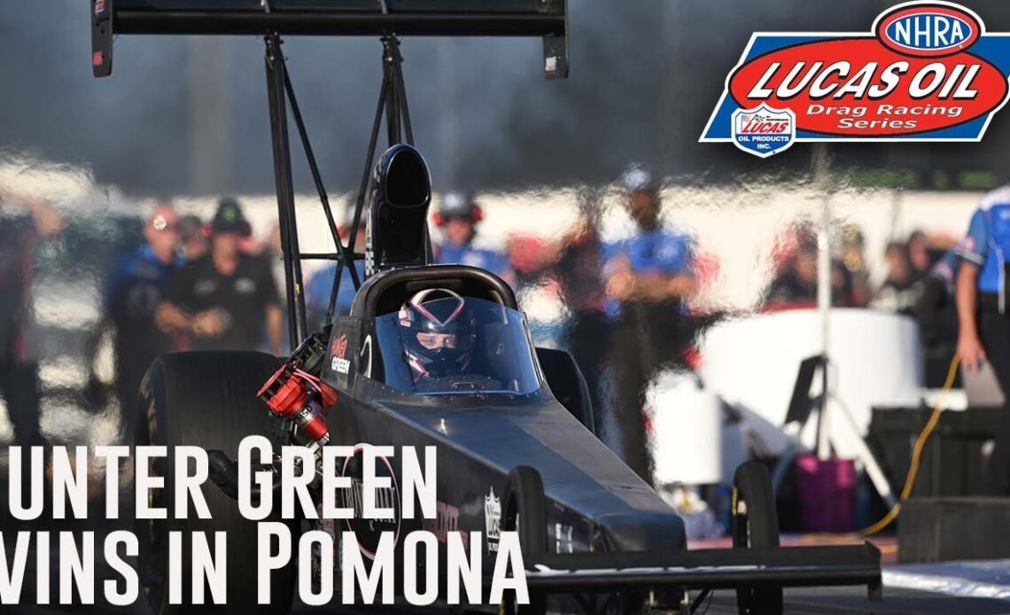 Hunter Green wins Top Alcohol Dragster at the In-N-Out Burger NHRA Finals