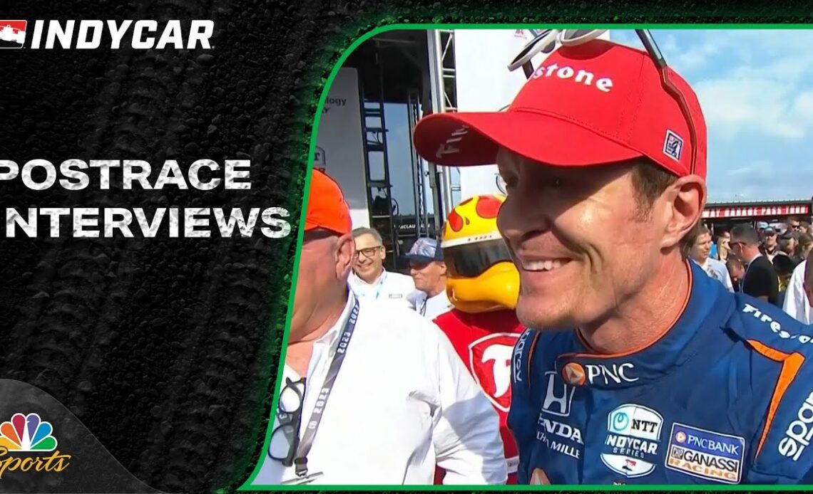 IndyCar Series POSTRACE INTERVIEWS: Bommarito Automotive Group 500 | 8/27/23 | Motorsports on NBC