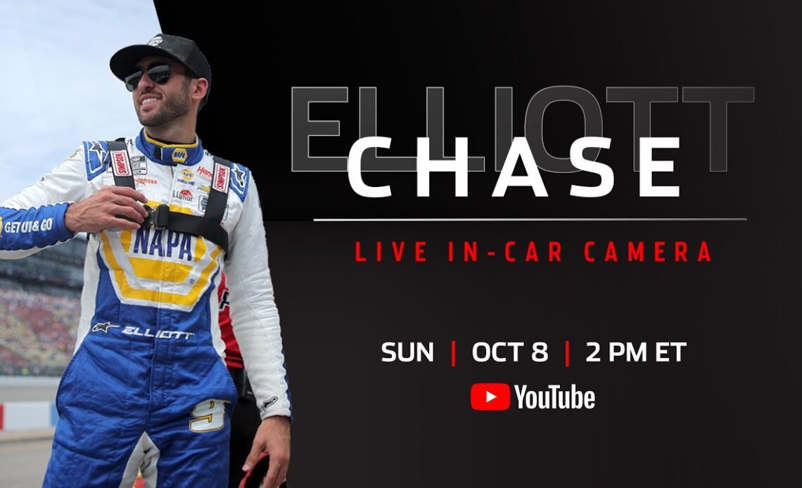 Live: Chase Elliott's Charlotte Roval In-Car Camera presented by Coca-Cola