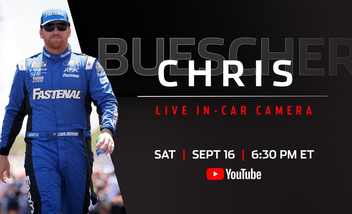 Live: Chris Buescher's in-car camera from Bristol Motor Speedway presented by GEICO