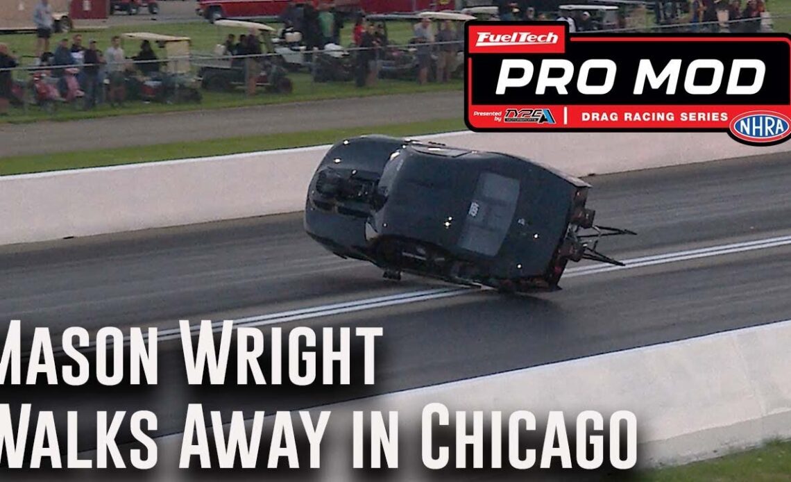 Mason Wright walks away from wreck in Chicago