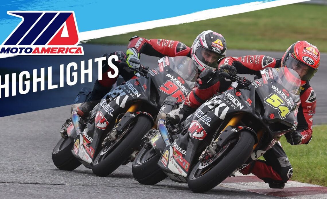 MotoAmerica Medallia Superbike Race 2 Highlights at New Jersey 2023