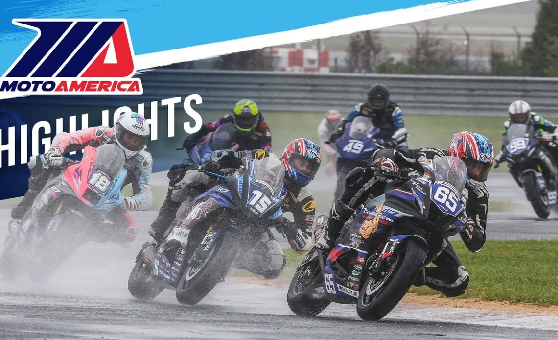 MotoAmerica REV'IT! Twins Cup Race 1 Highlights at New Jersey 2023