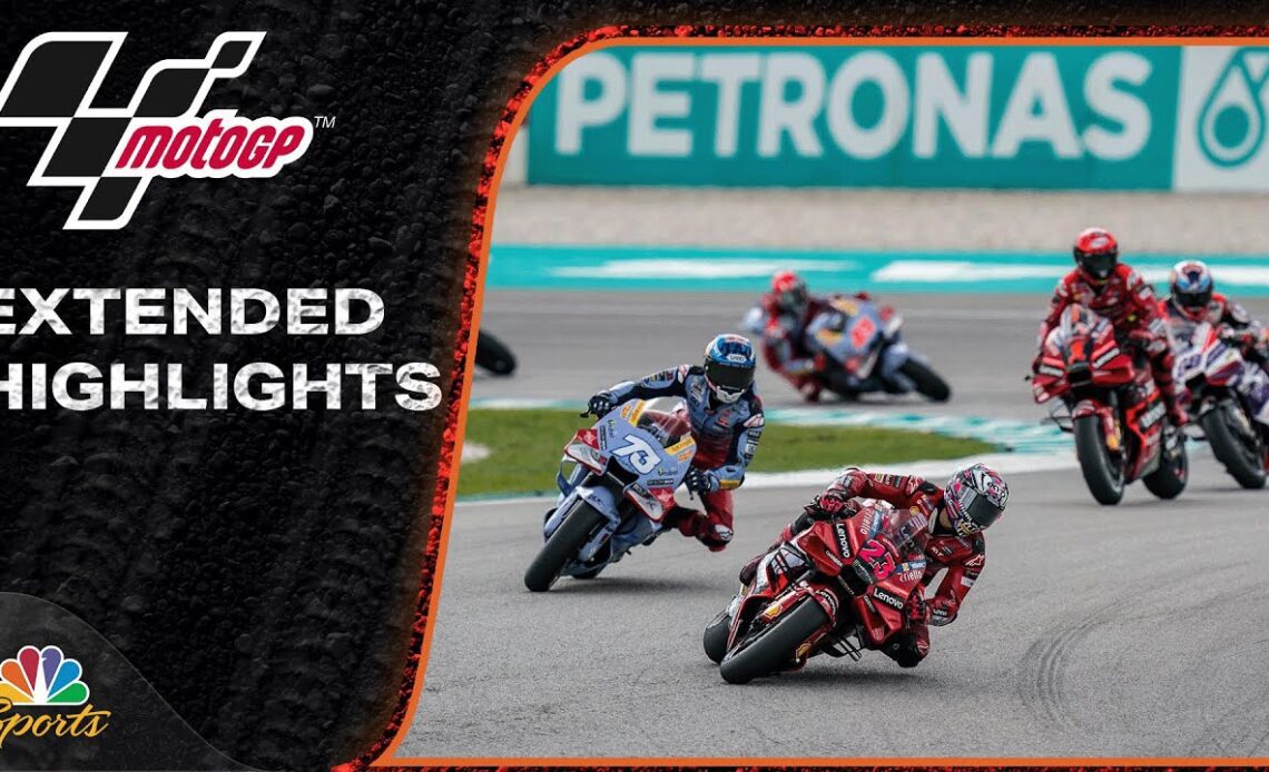 MotoGP EXTENDED HIGHLIGHTS: Malaysia Grand Prix | 11/12/23 | Motorsports on NBC