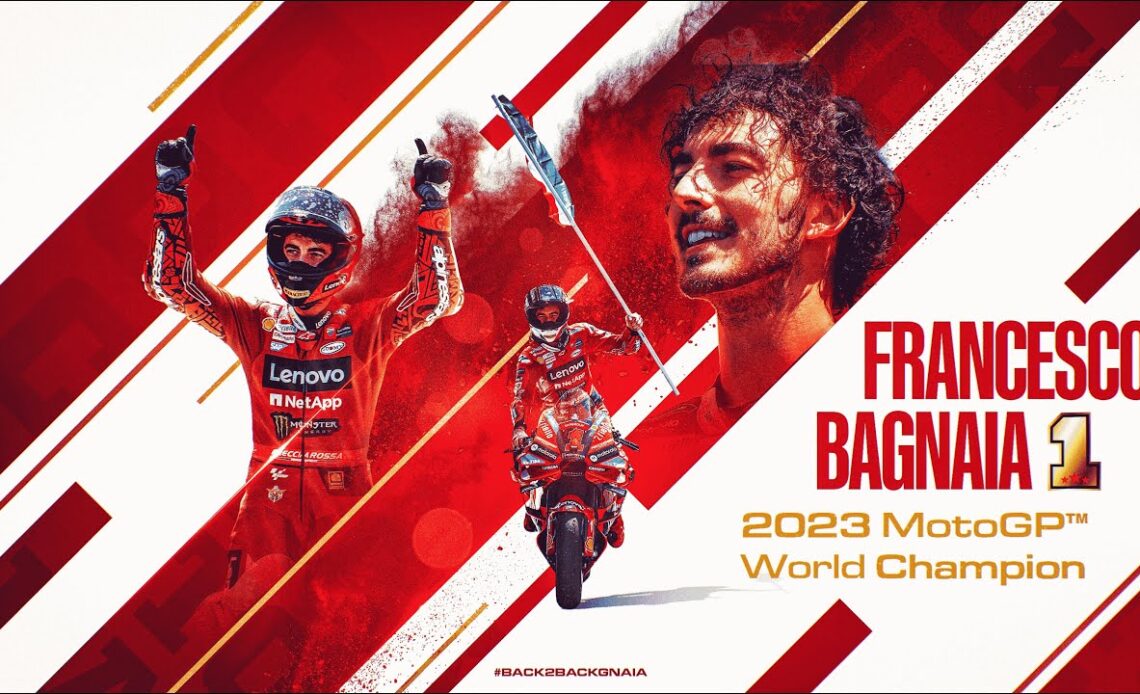 Pecco Bagnaia is the 2023 #MotoGP World Champion! 🏆