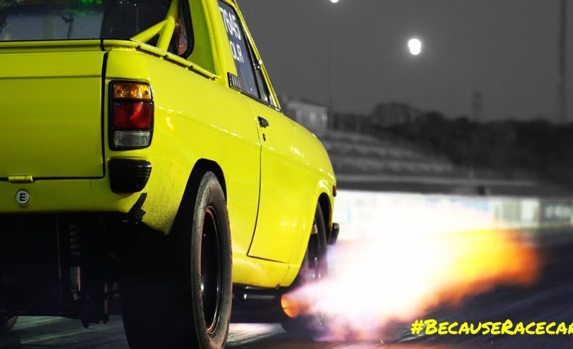 SAVAGE Launches from the Rotary 12A Turbo Datsun Ute at the Radial Prep Track Hire! | Track Prep |