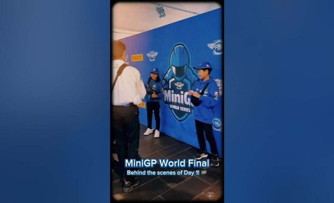 Take a look behind the scenes of the MiniGP World Series Final Day 1 in Valencia! 🏁⚡️
