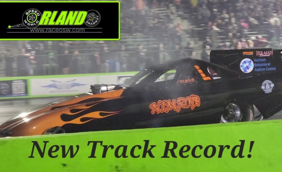 Top Fuel Funny Car Breaks Orlando SpeedWorld Track E.T. Record!