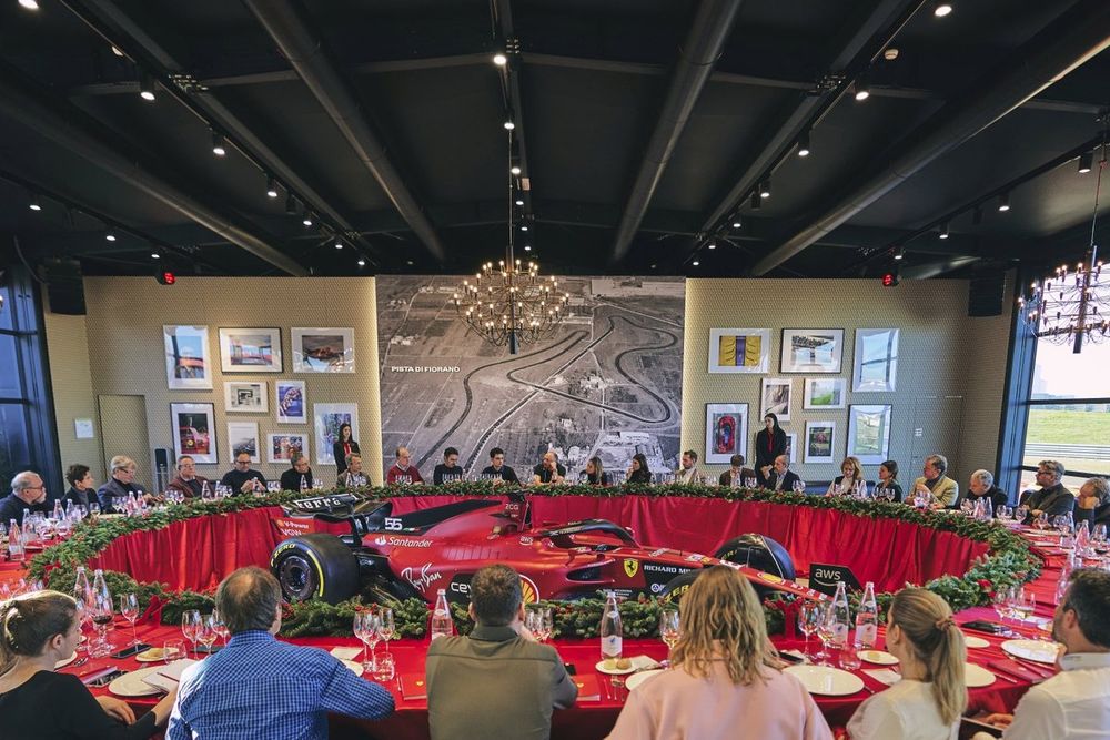 Ferrari's Christmas Lunch atmosphere