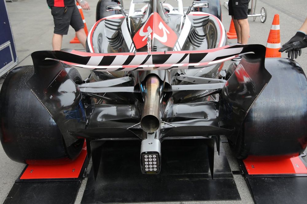 Haas F1 Team VF-23 rear detail