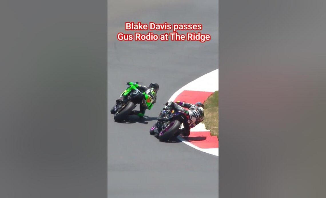A smooth pass by Twins Cup rider Blake Davis. #motoamerica #motorcycle #theridge #motorcyclesports