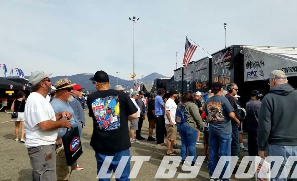 Austin Prock Top Fuel Dragster Warmup In N Out Burger NHRA Finals, In N Out Burger Pomona Dragstrip,