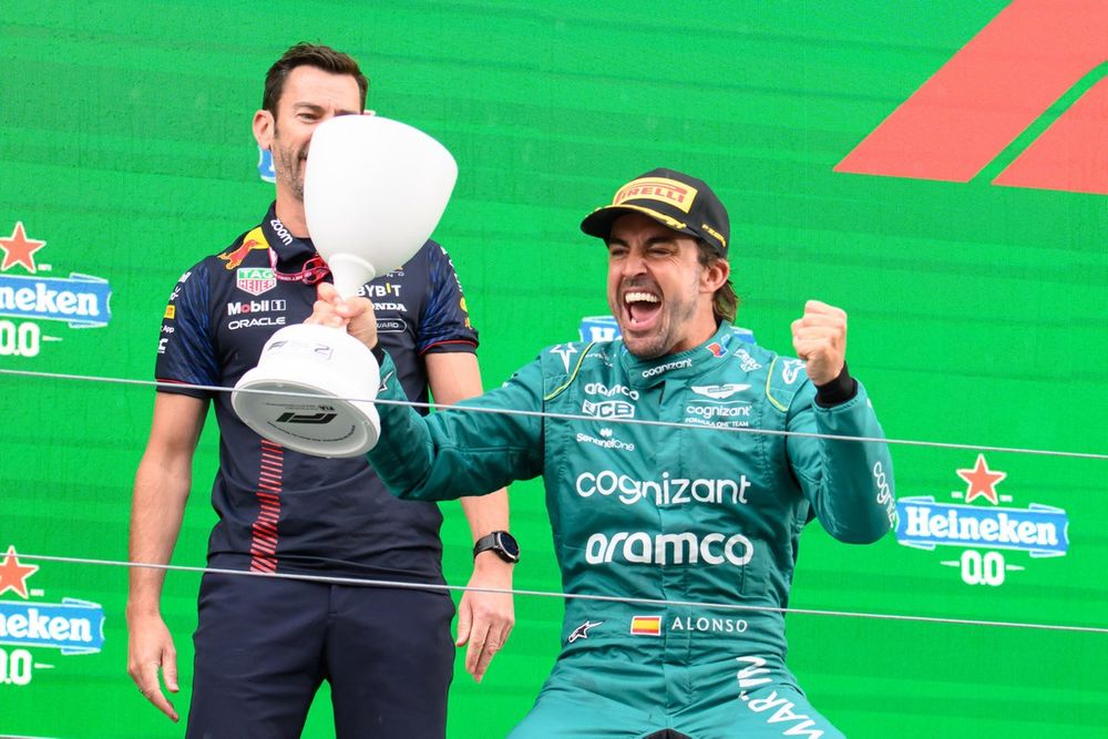 Alonso finished on the podium eight times in 2023