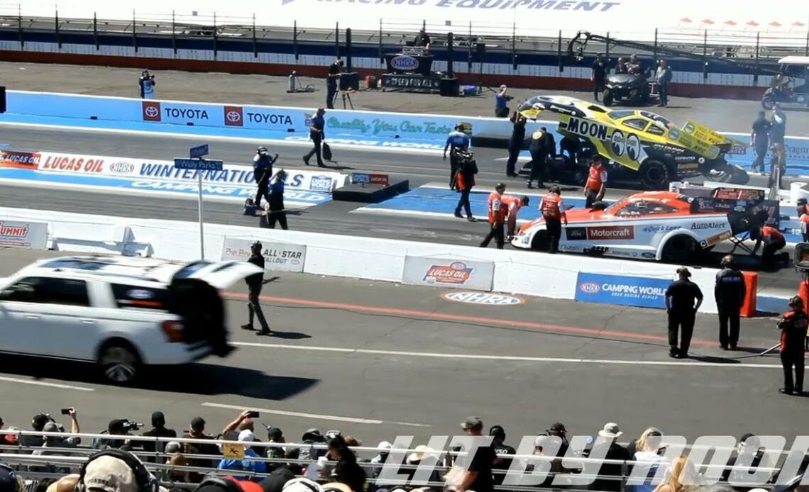 Bob Tasca III, Alex Laughlin, Funny Car, Round 2 Eliminations, Lucas Oil Winter Nationals, In N Out