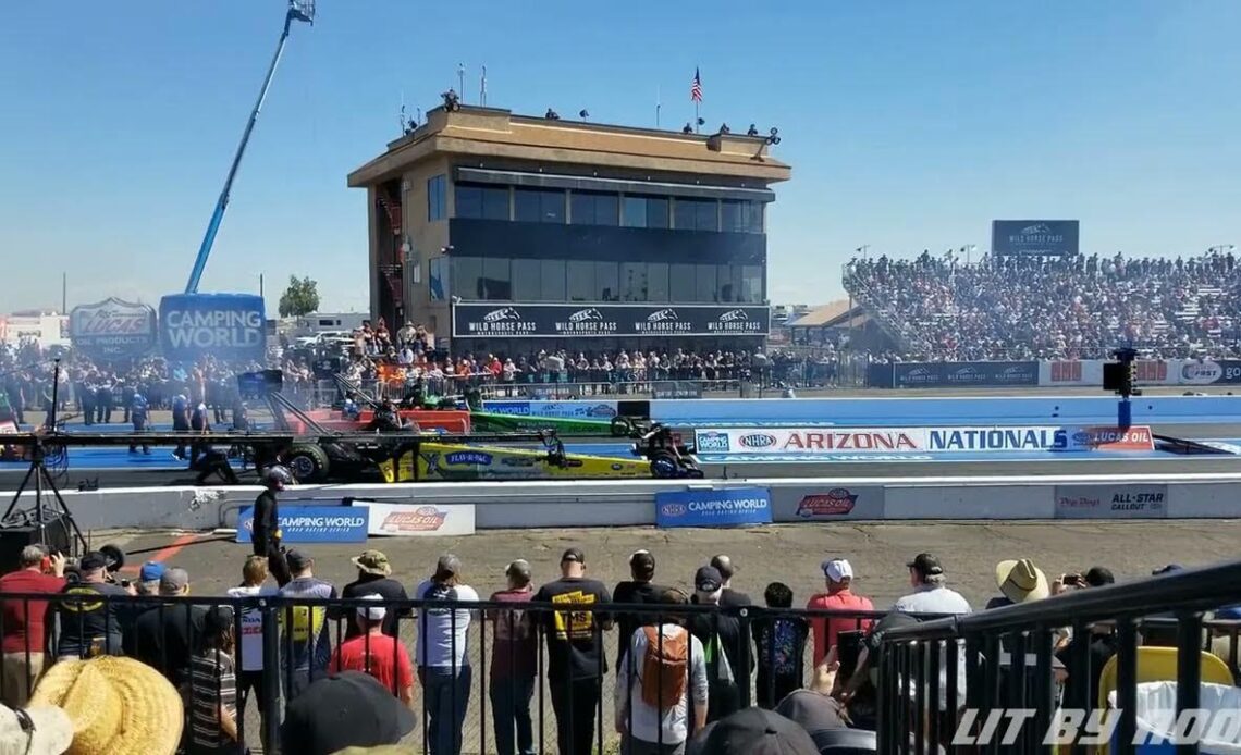 Brittany Force, Josh Hart, Top Fuel Dragster, Eliminations Rnd 1, The Last Pass, The Arizona Nationa