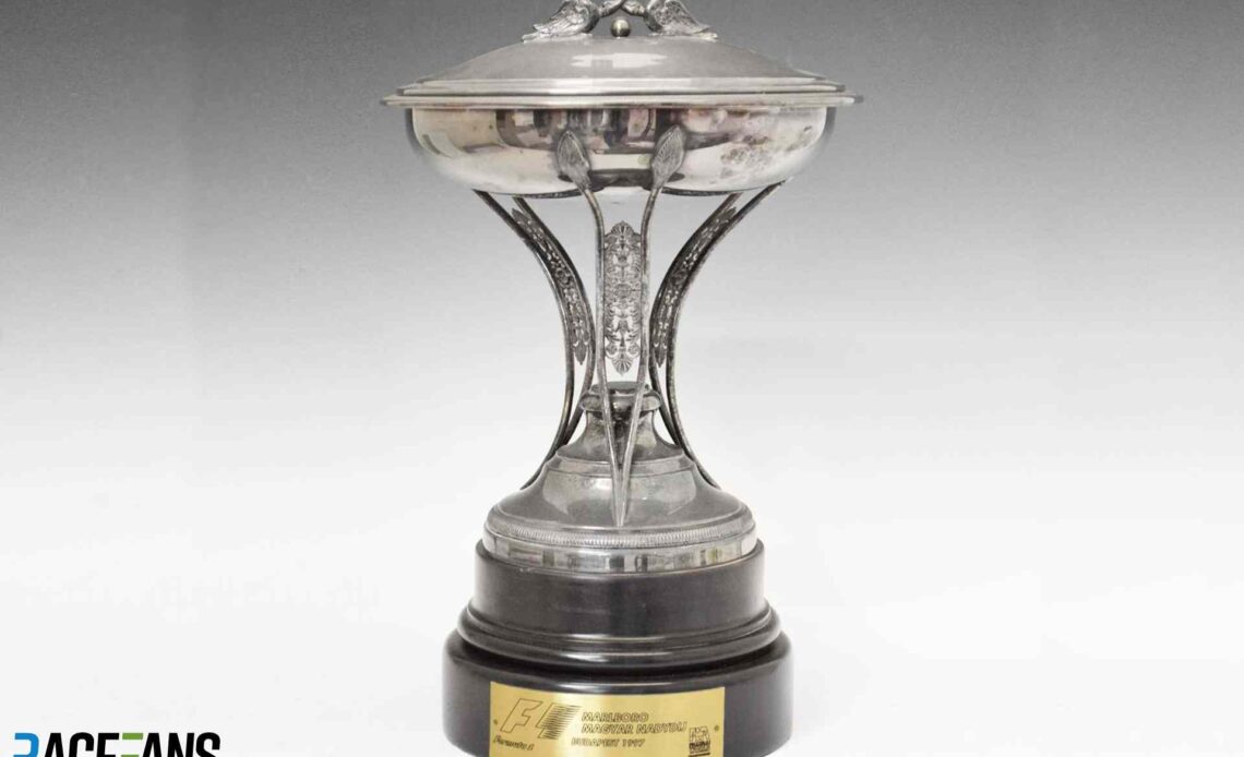 1997 Hungarian Grand Prix second place trophy