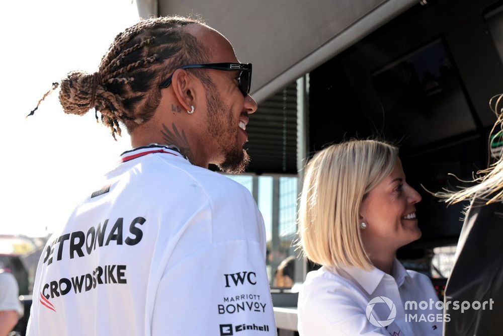 Lewis Hamilton, Mercedes-AMG, Susie Wolff