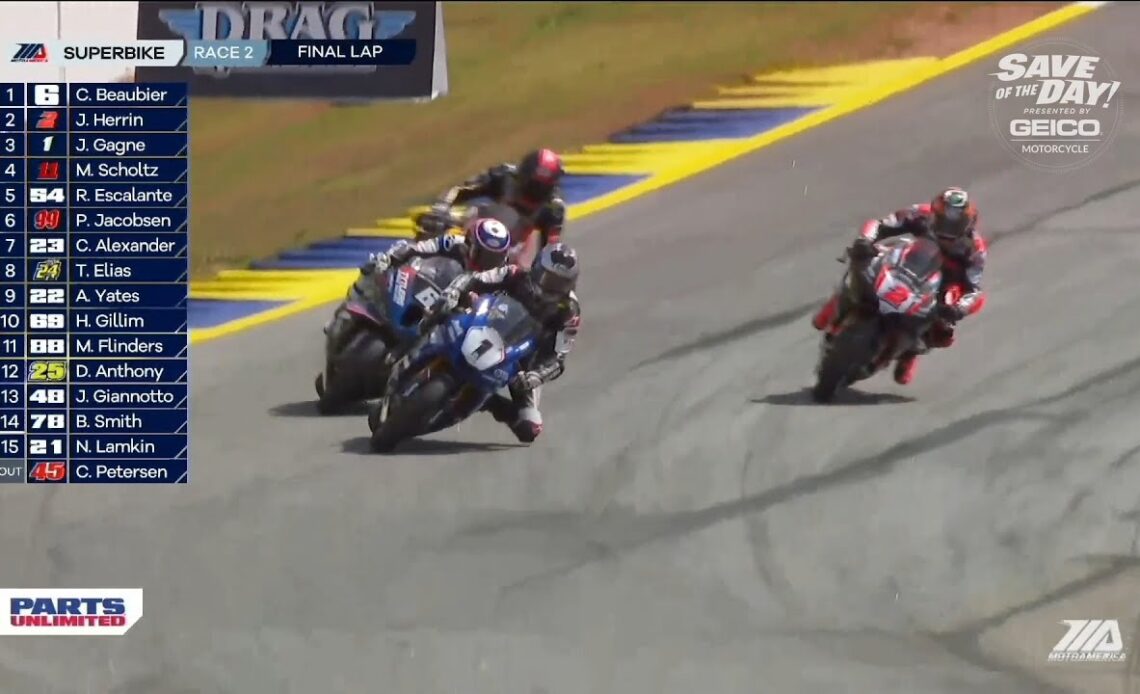 GEICO Motorcycle presents the top 5 Save of the Day moments from the 2023 season.