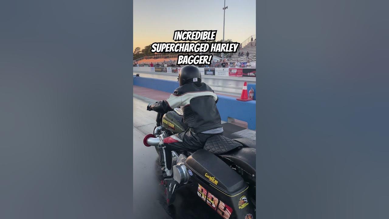 Incredible Supercharged Harley Bagger