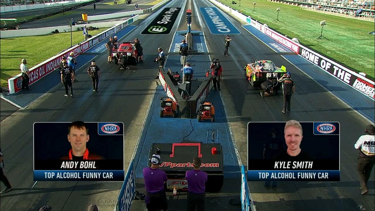 Kyle Smith 5 543 255 63, Andy Bohl 5 599 265 43, Top Alcohol Funny Car, Rnd 2 Eliminations, Dodge Po