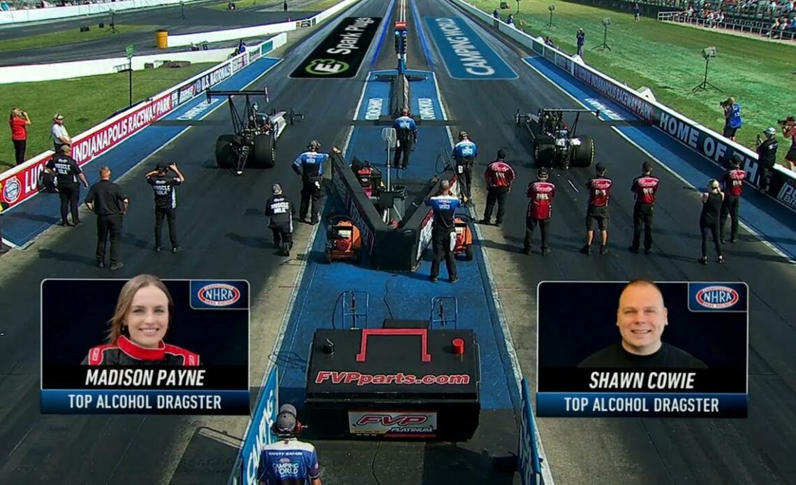 Madison Payne 5 266 273 44, Shawn Cowie 5 324 272 39, Top Alcohol Dragster, Rnd 1 Eliminations, Dodg