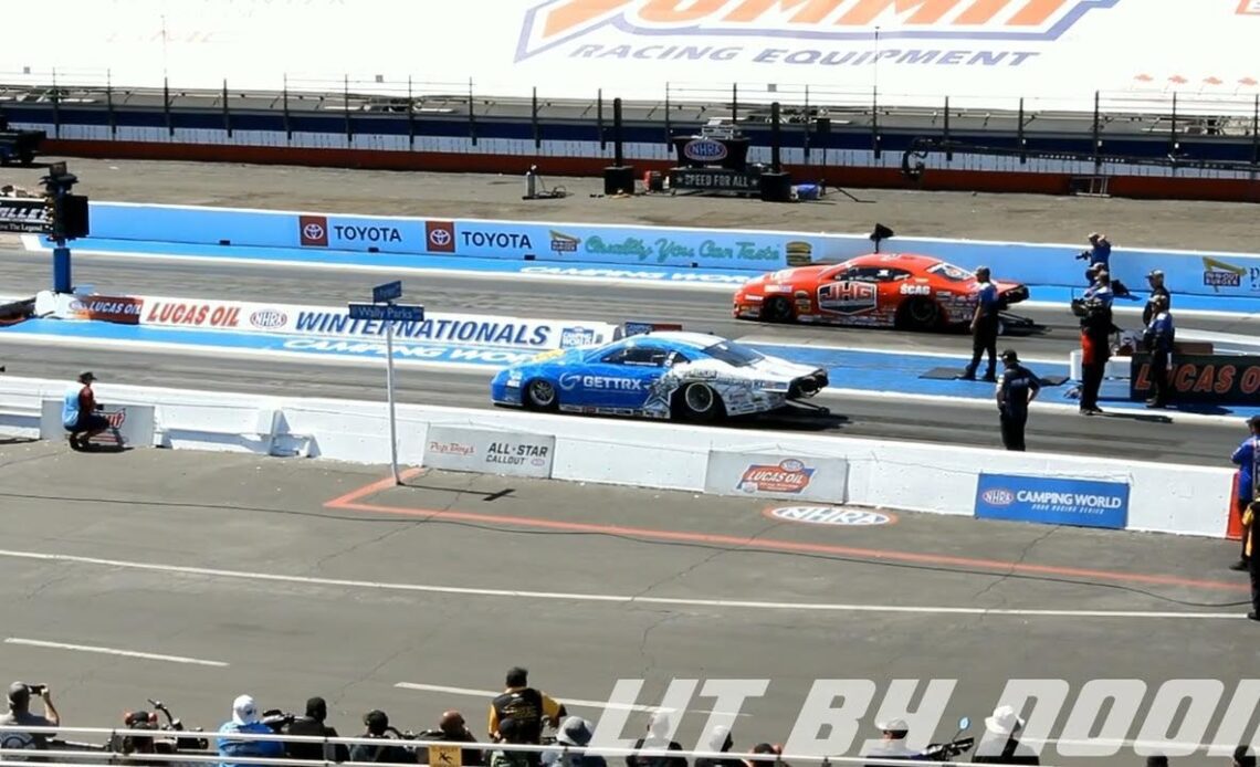 Matt Hartford, Erica Enders, Pro Stock, Round 2 Eliminations, Lucas Oil Winter Nationals, In N Out B